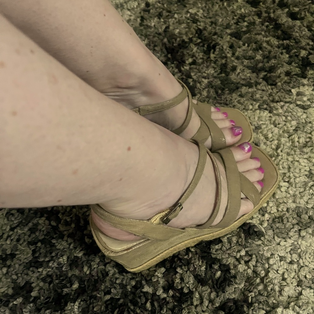 Y2K Via Spiga nude wedges☀️ - Picture 3 of 9